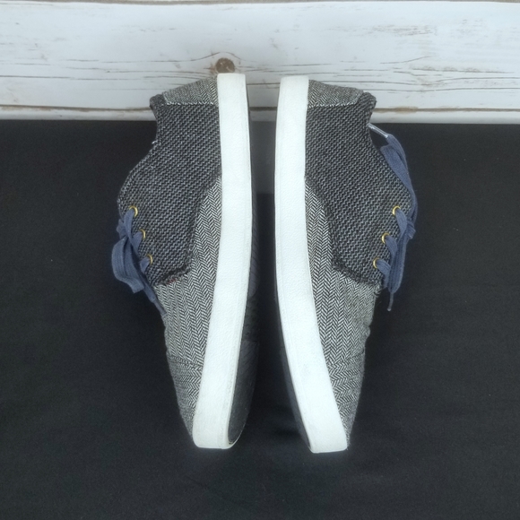 TOMS Movember Moustache Canvas Shoes Size 8 - Picture 4 of 10